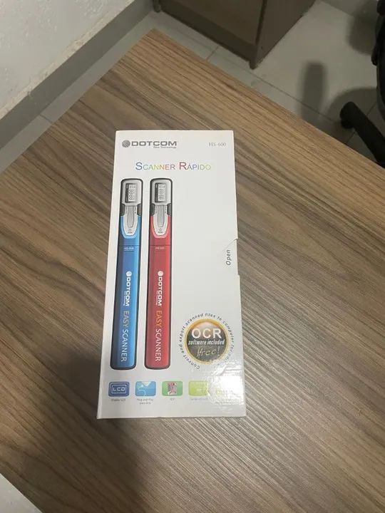 Scanner De Mão Portatil Dotcom Handy Hs-600 Vermelho Hs600.