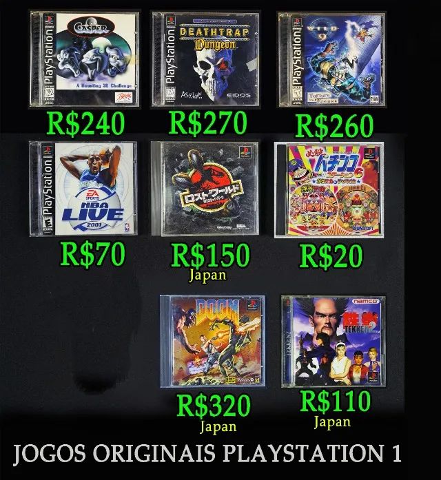 Jogos Playstation 1 Originais. PS1. Doom, Casper, Deathtrap, Resident Evil, King of fighte - Foto 3
