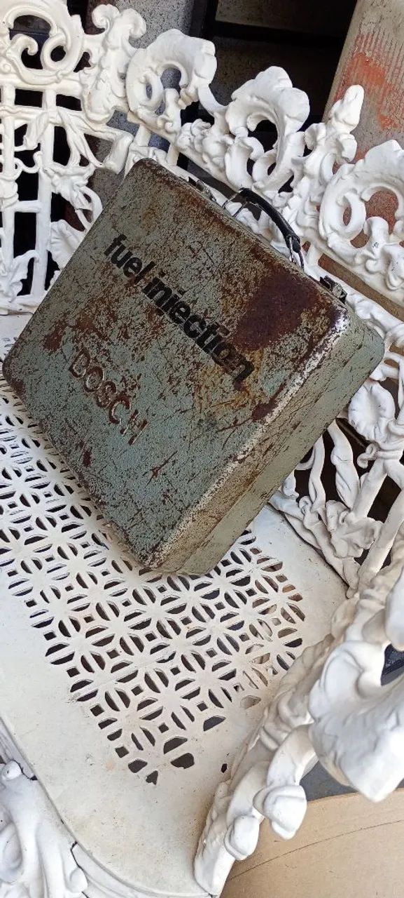 Maleta antiga chapa de ferro  - Foto 3