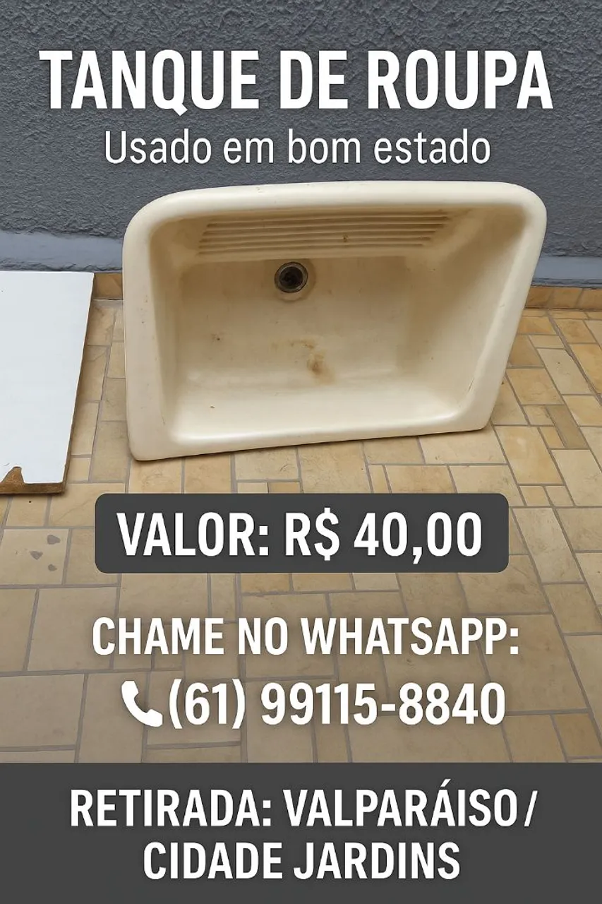 Tanque de Roupa e CUBA DE COZINHA