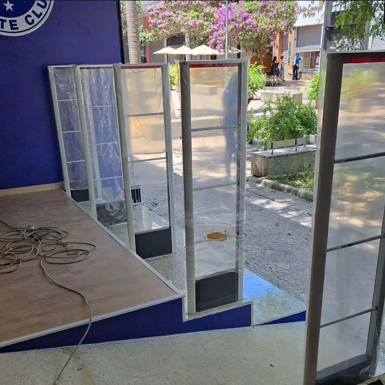 Antenas antifurto sistema alarme lojas 