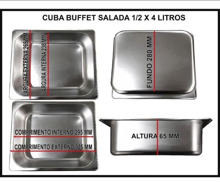 Buffet Combinado Spolu 10 Cubas Quentes 5 Cubas Frias 220v - Foto 2