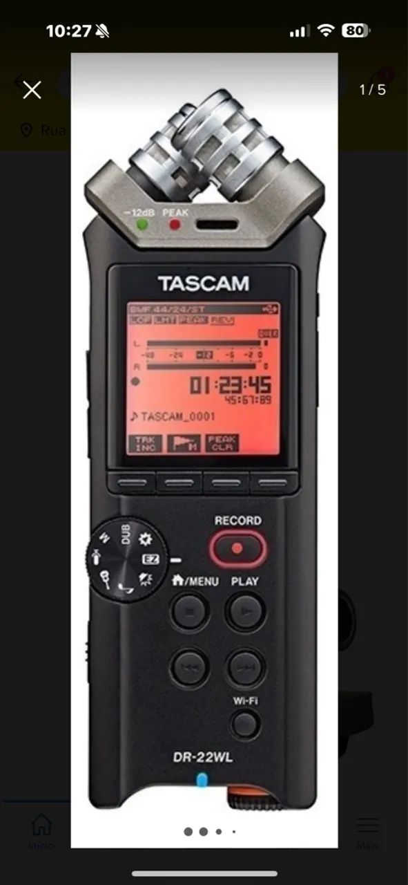 Gravador Tascam DR-22WL - Foto 2