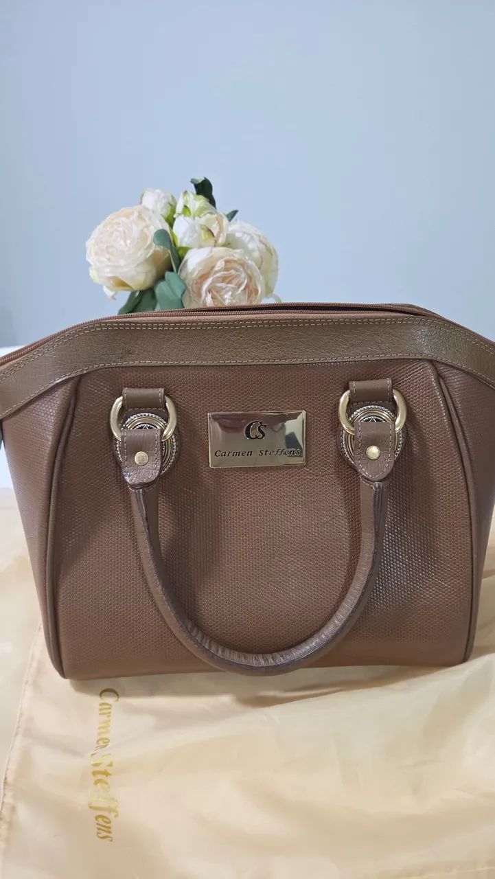 Bolsa CARMEN STEFFENS estruturada caramelo