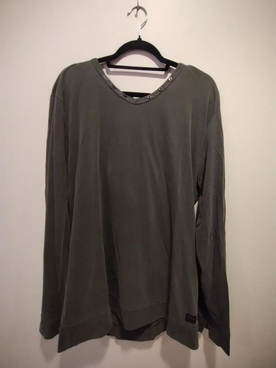 Camiseta Redley de manga comprida cinza