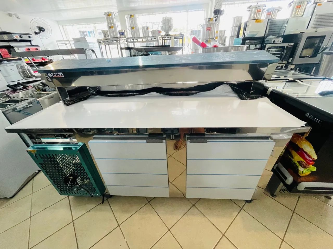 MB Balcão Condimentadora Refrigerado para Comércio