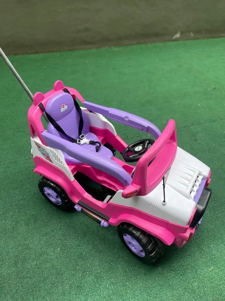 Carrinho De Passeio/Pedal Infantil C/ Empurrador - Diipi - Calesita - Foto 3