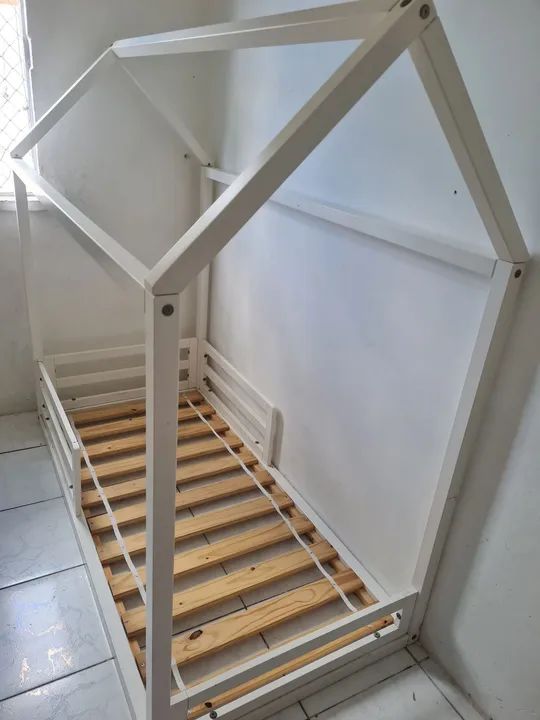 Cama Infantil Casinha Branca Montessoriano - Foto 2