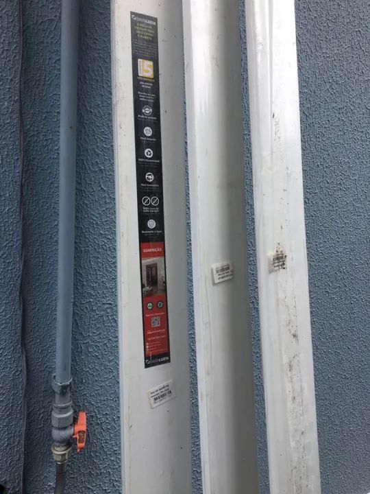 Rodapé em PVC Branco - Novo - Foto 2