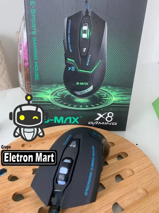 Mouse Gamer Profissional B-max Gaming 6d 3200dpi - X8 Gaming