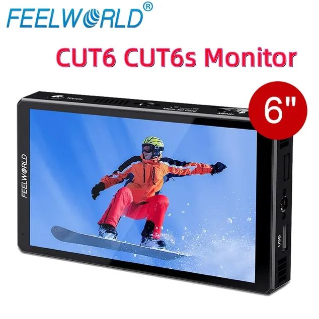 Monitor Feelworld CUT6 6 Pollici - Recording HD 1080p Con Batteria NP-F970 - Foto 6