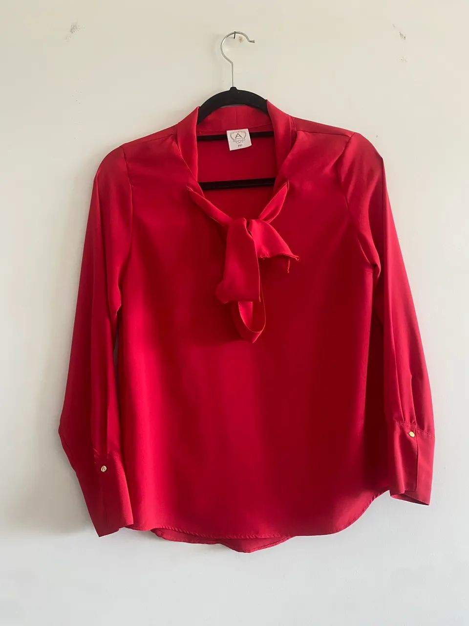 BLUSA SOCIAL VERMELHA P/M  - Foto 2