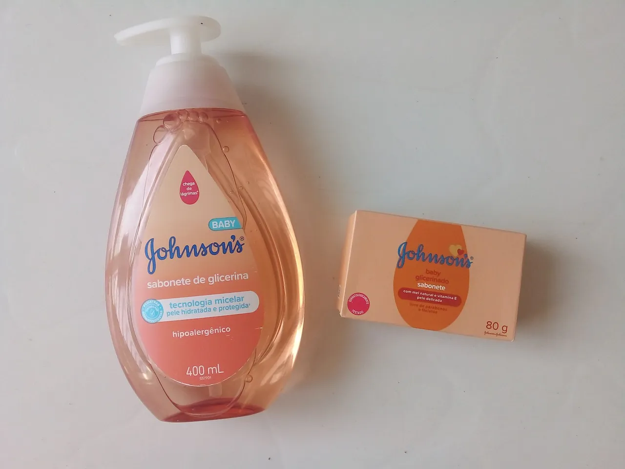 Kit Johnson's para Bebê: Sabonete e Sabonete Líquido NOVOS PROMOÇÃO