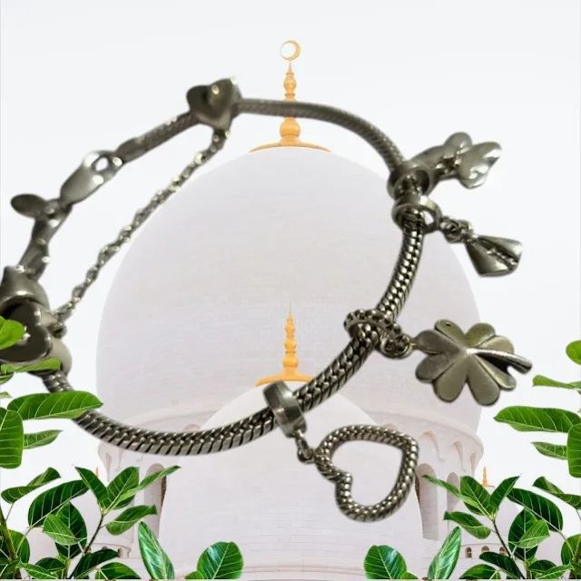Pulseira Life Infinito em Prata Polida com 3 Berloques - Foto 3