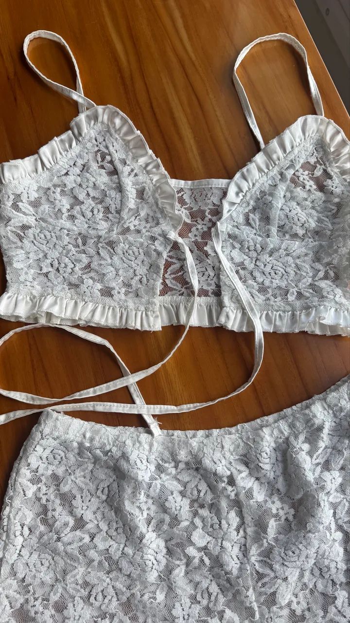 Short doll renda branco  - Foto 2