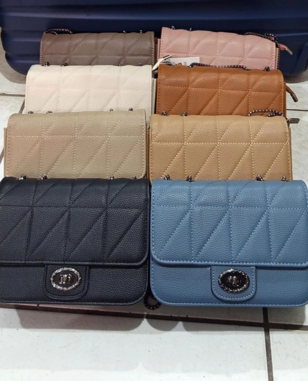 Kit com 8 Bolsas de Ombro - Diferentes Cores