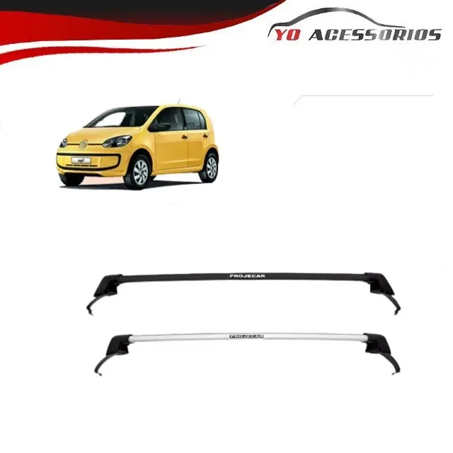 Rack De Teto Travessa Volkswagen Up 4 Projecar Preto Prata