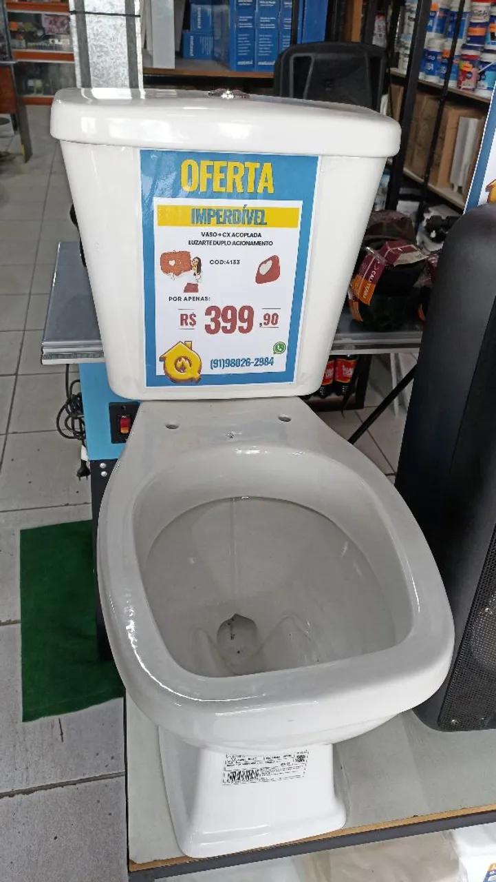 Vaso Sanitário com Caixa Acoplada - LuzArte - Oferta Imperdível!