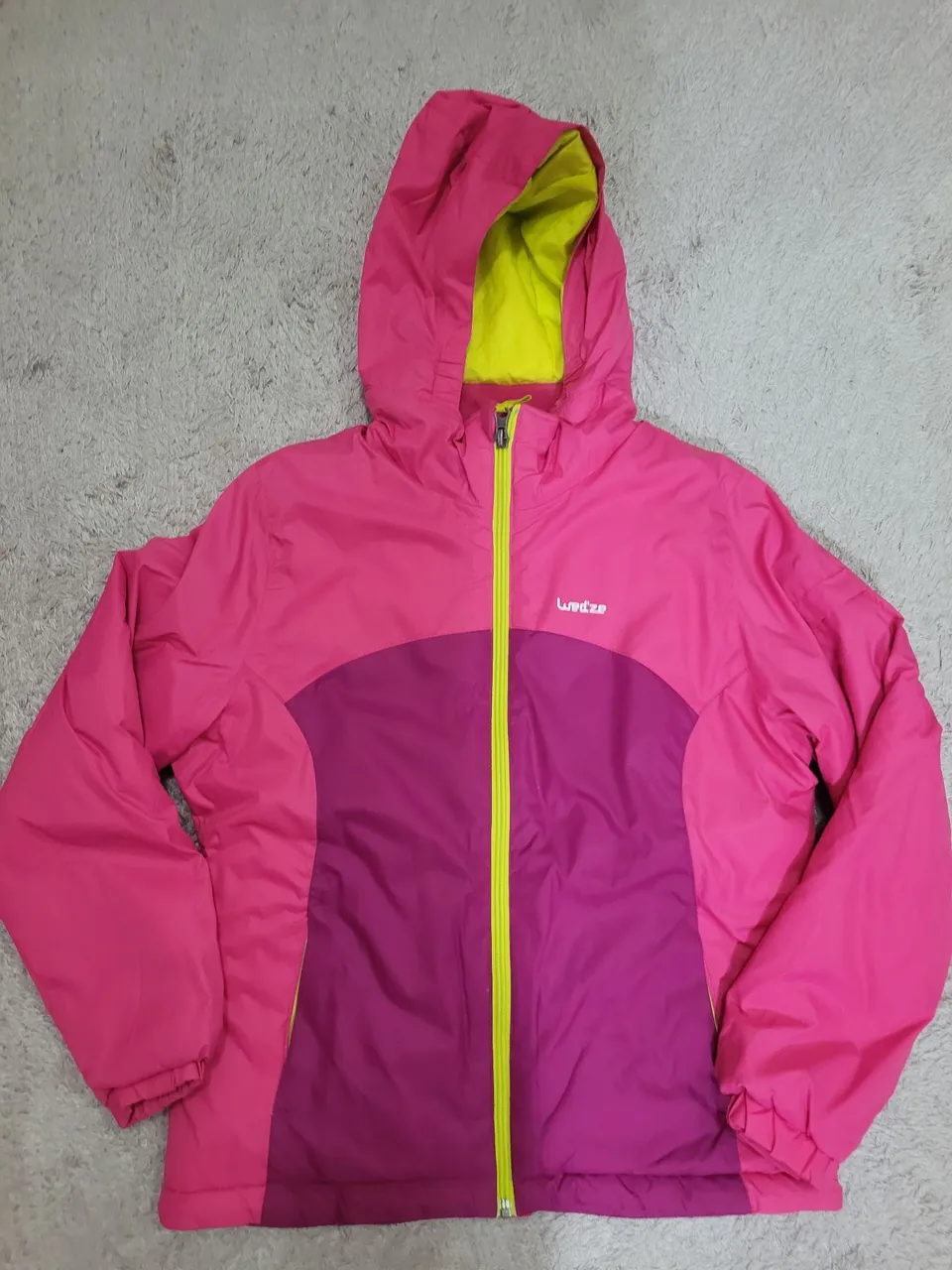 Casaco Infantil Loden - Rosa e Roxo - Tamanho M