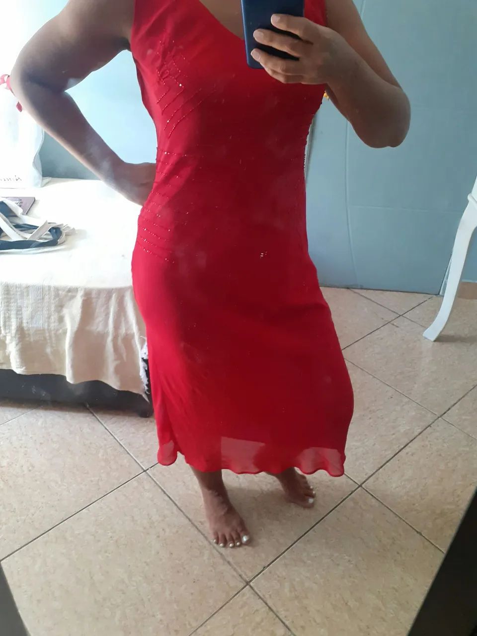 Vestido Vermelho Lindo 38 - Foto 2