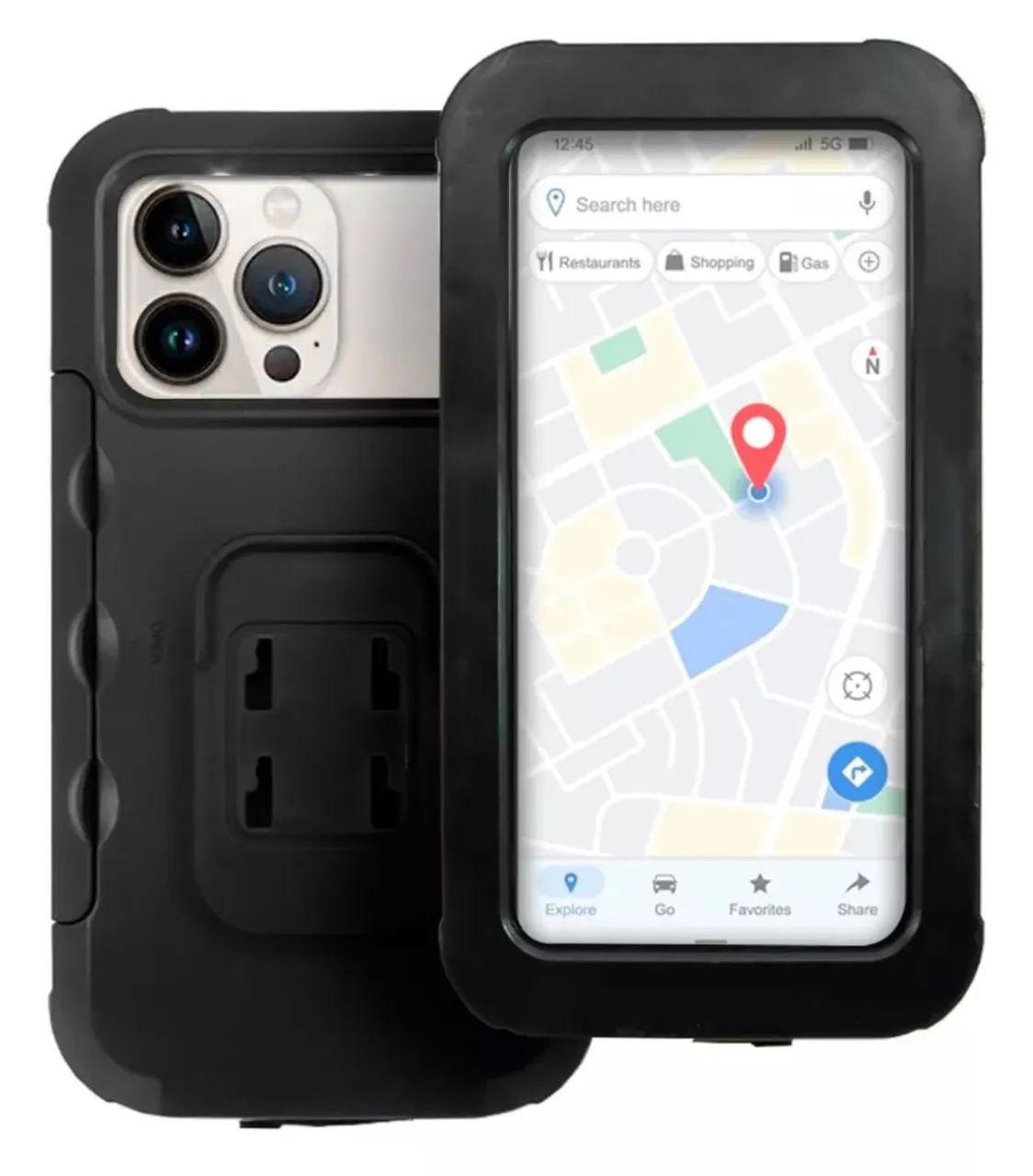 Suporte para Celular para Moto - Universal - Preto - Foto 3