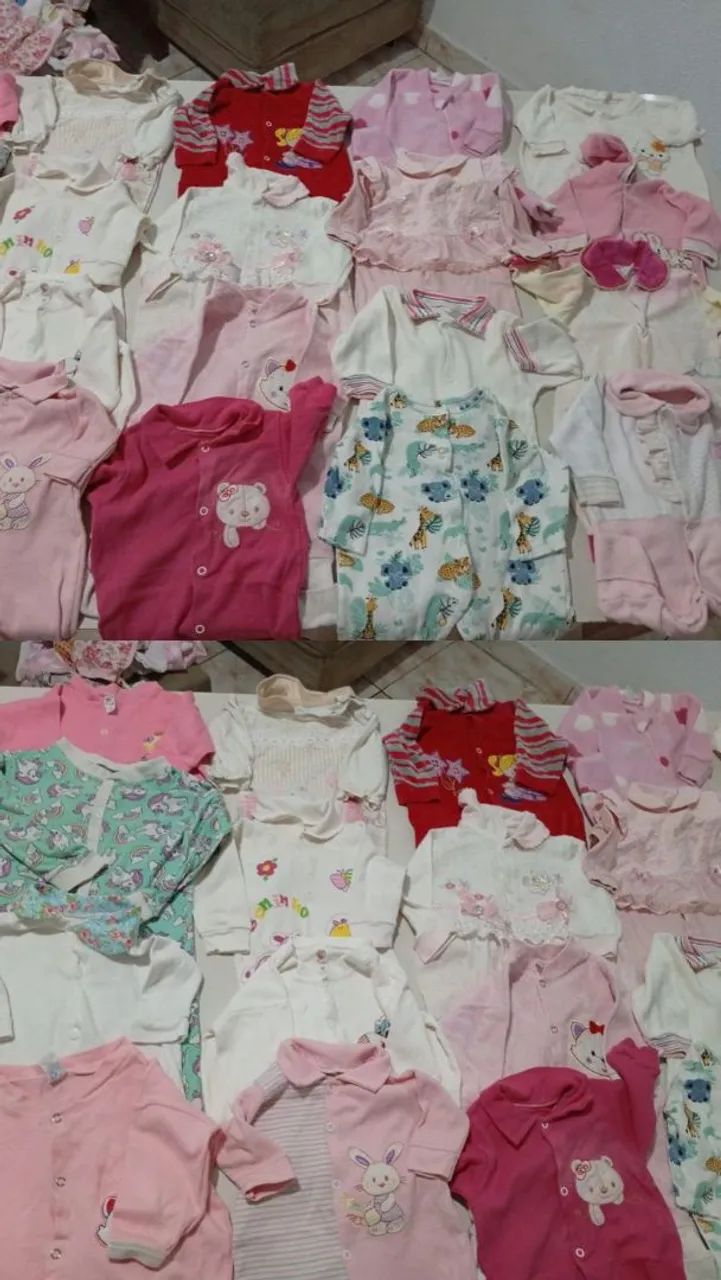 Roupas de bebê feminina 70 peças  - Foto 3