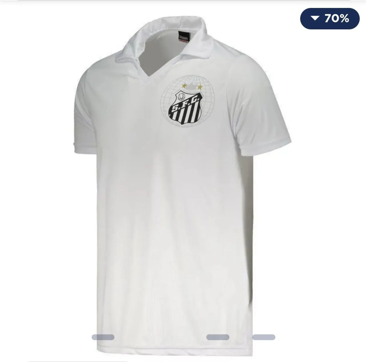 Camisa Santos Kappa 2010 Branca  - Foto 2