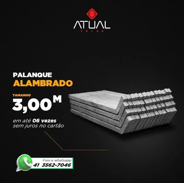 PALANQUE DE CONCRETO ALAMBRADO 3,00M