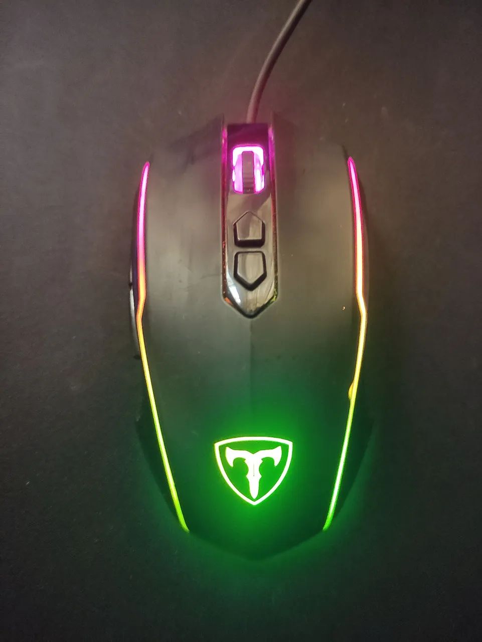 RGB gaming kit with mouse, keyboard, and mouse pad, all RGB64363328767362122