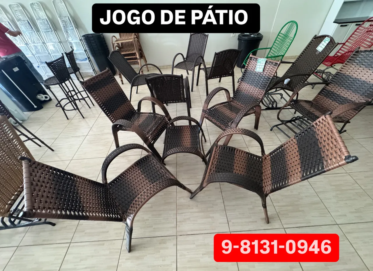 JOGO DE PÁTIO NOVOS EM FIBRA