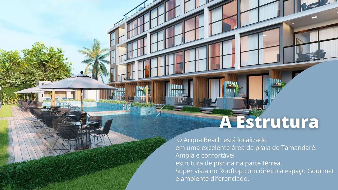 Apartamento para venda com 61m²  com sala, 2 quartos,1 suite, 2 WC e cozinha e Tamandaré - - Foto 5