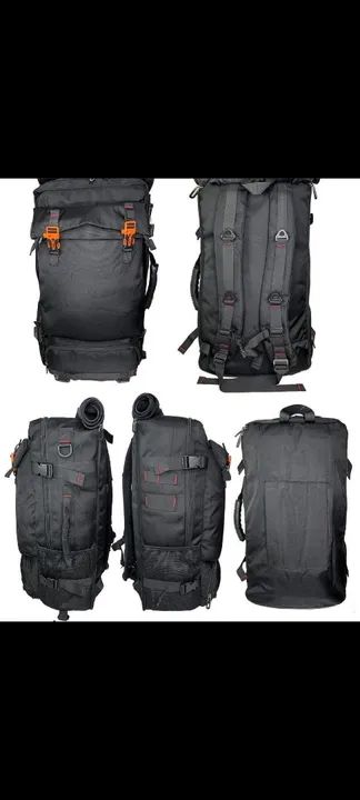 Mochila de Viagem Preta - Grande e Resistente