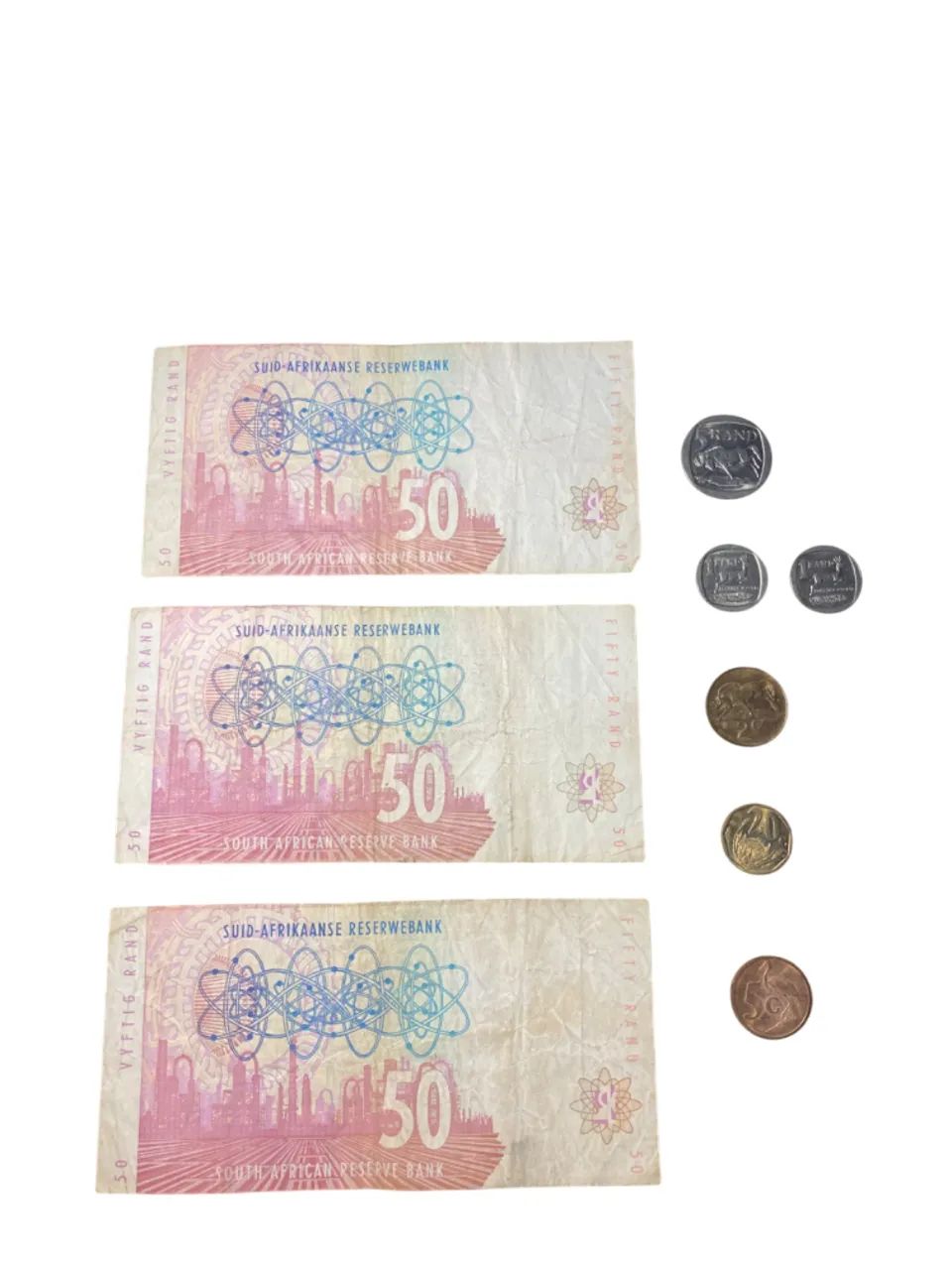 Coleção de Cédulas e Moedas de Rand Sul-Africano - Foto 2