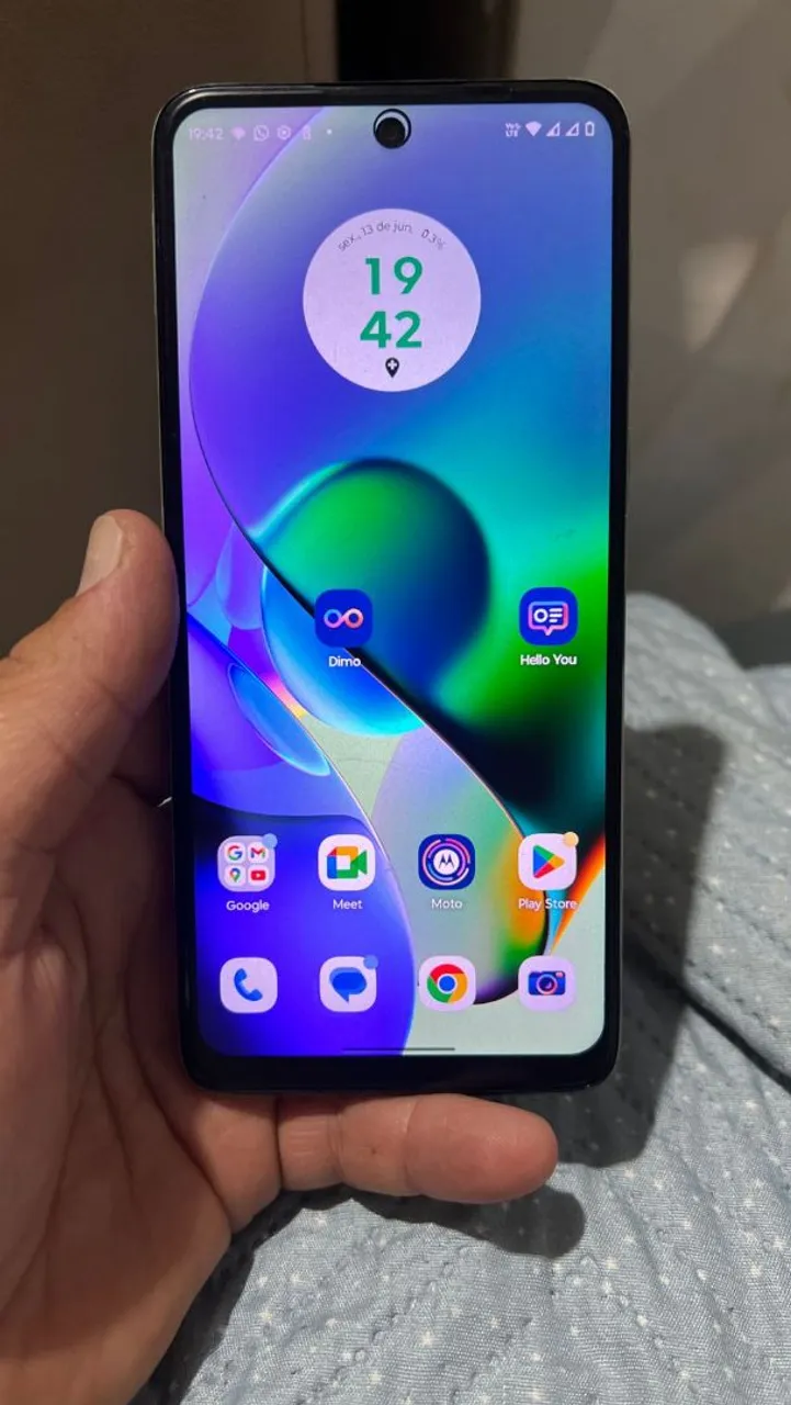 Moto g54 5g 256gb 8gb de ram aceito cartão