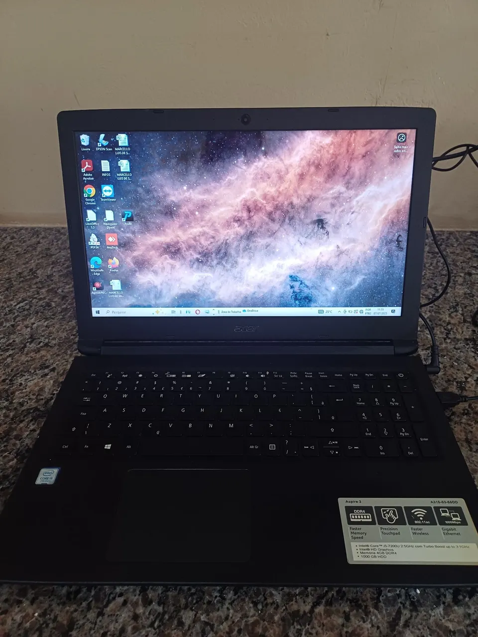 Notebook Acer Aspire 3 - Intel Core i5