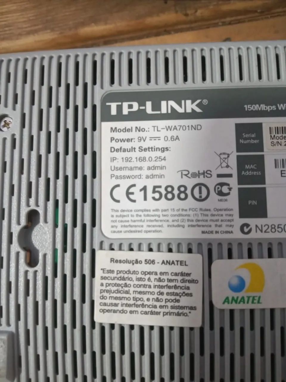 Access Point Wireless 150Mbps TL-WA701ND TP-Link valor  - Foto 3
