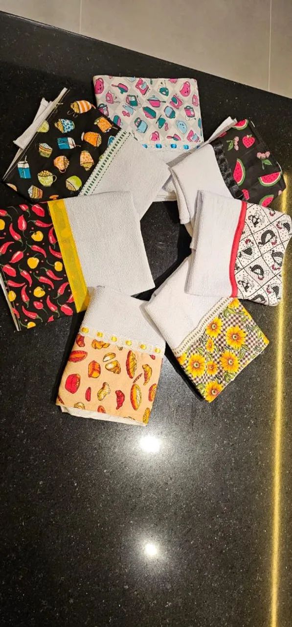Kit de Panos de Prato Decorados - Cozinha Charmosa - Foto 5