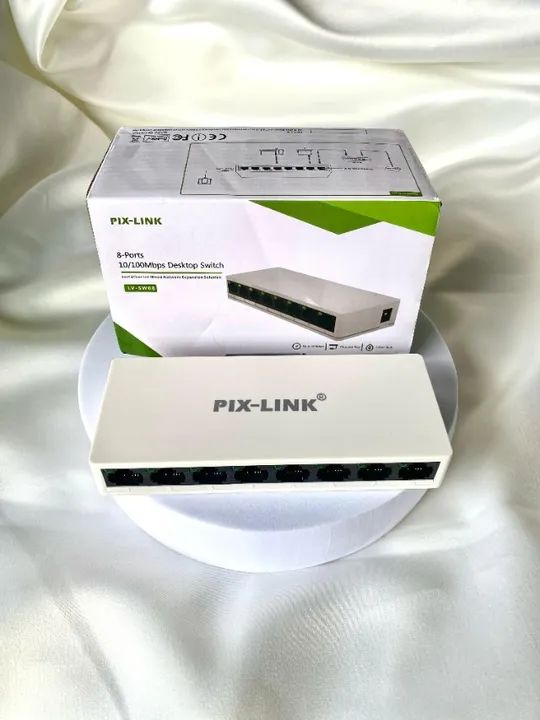Oferta! Switch de 8 portas Red Lan Internet Cat Rj45 10/100mbps - Foto 3