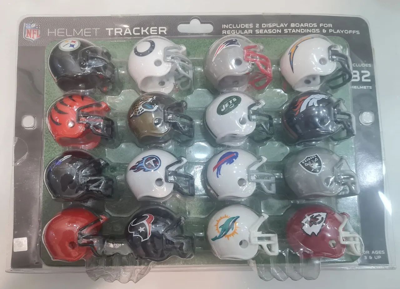 Coleção de mini capacetes NFL (Pocket Size) - 32 times - LACRADO