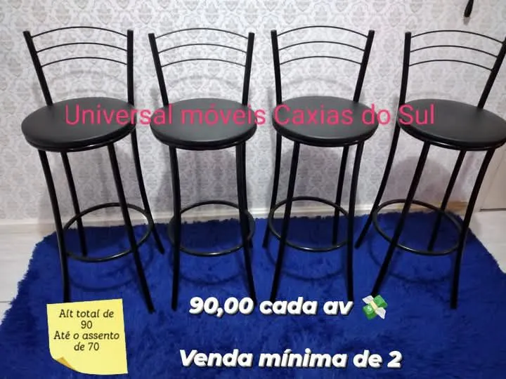 Banquetas nova direto de fabrica 90 cada uma