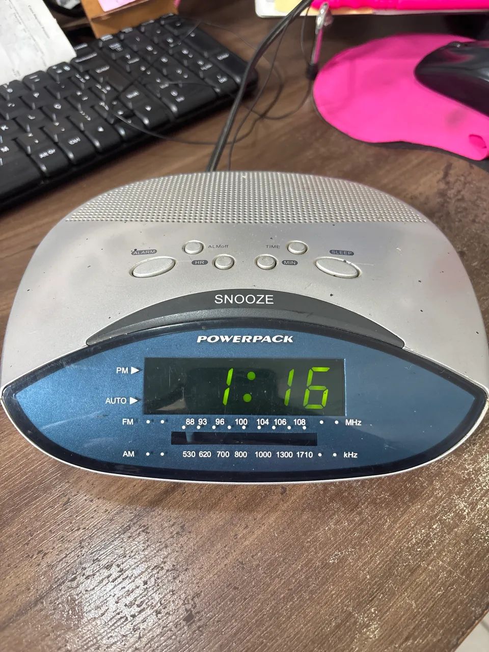 Rádio relógio despertador 