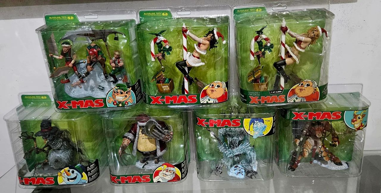 ? McFarlane Twisted Christmas - Coleção Completa RARÍSSIMA! ?