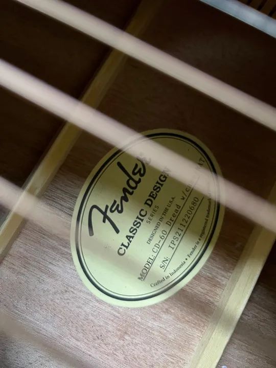 Violão Fender CD-60 com Hardcase - Foto 2