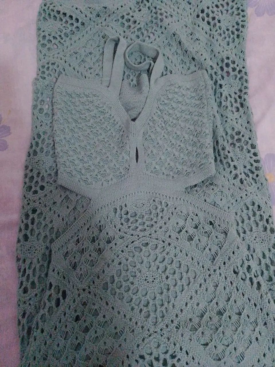 Vestido midi crochê  - Foto 4