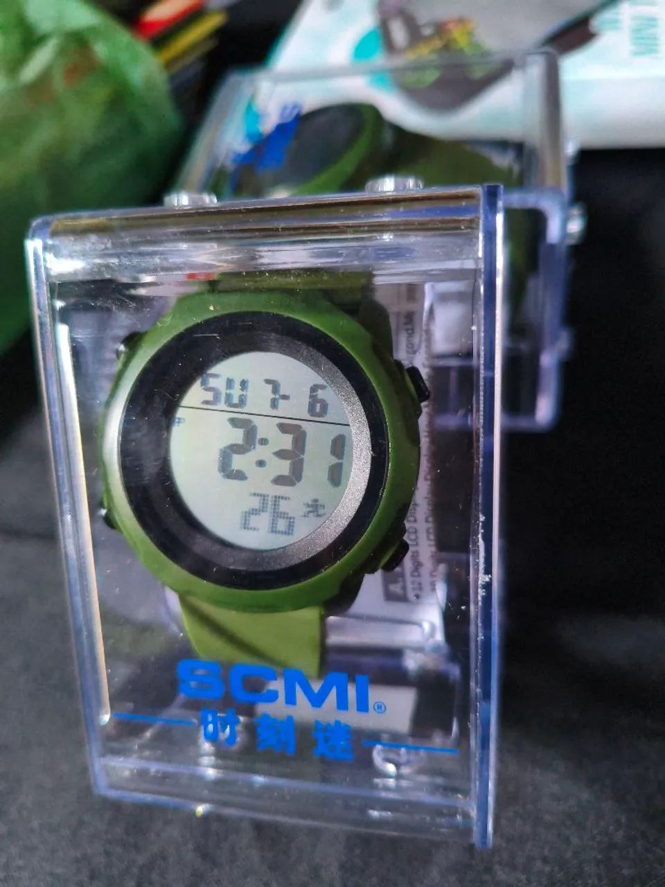 Relógio Esportivo Digital Resistente verde oliva militarà Água - Foto 2