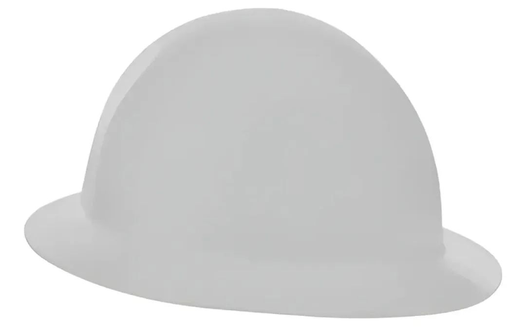 Kit com 5 capacetes aba total com carneira de 6 pontos de amortecimento na cor branca  - Foto 5