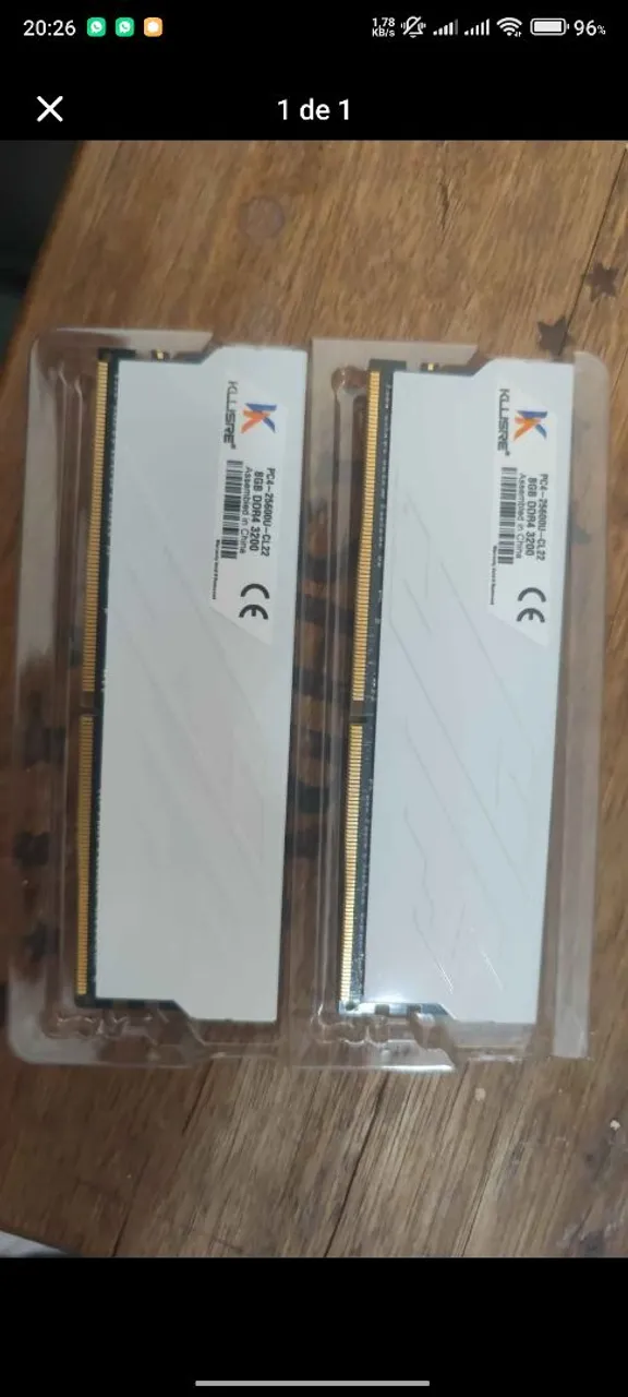 Memória RAM Kllisre 8GB DDR4 3200MHz