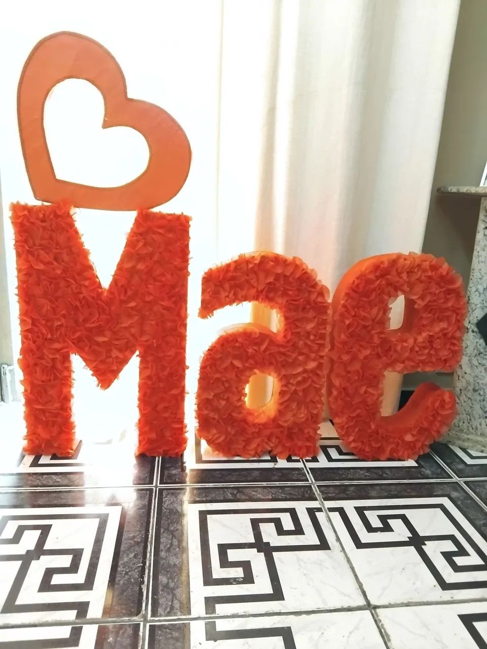Decoração para Festa - Letras 3D 'Mae'