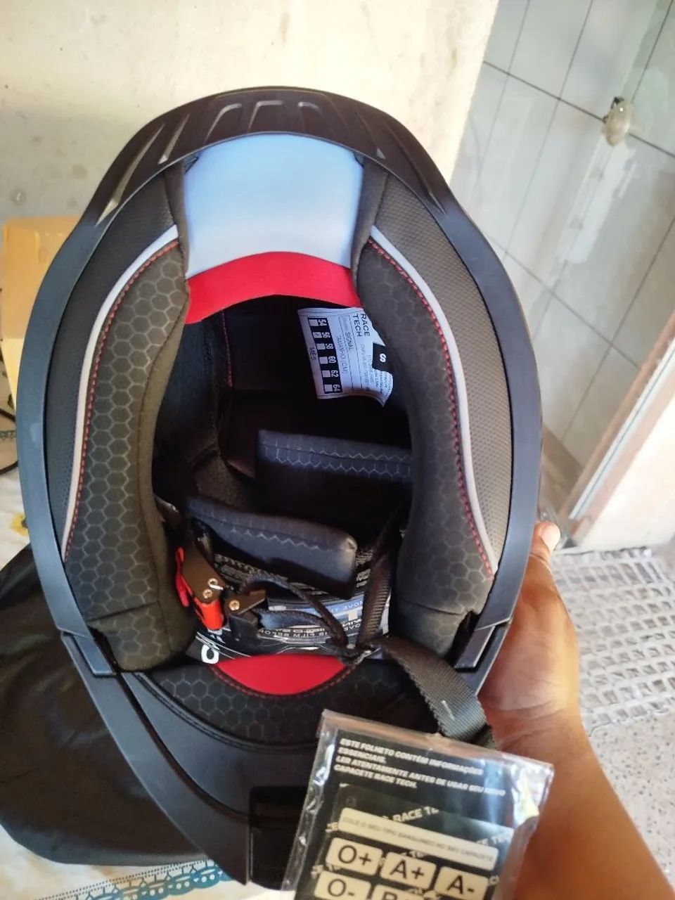 Capacete race tech novo - Foto 5