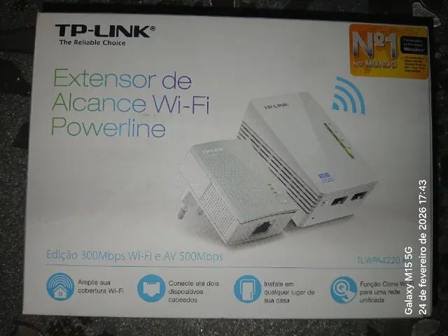 Título: Extensor de Alcance Wi-Fi Powerline TP-Link TL-WPA4220 - 300Mbps